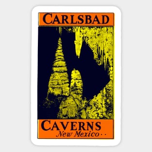 1935 Carlsbad Caverns New Mexico Sticker